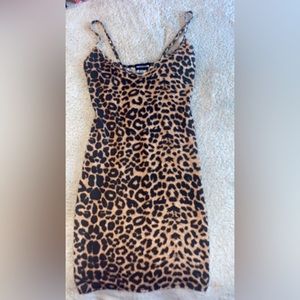 Cheetah going out mini Dress